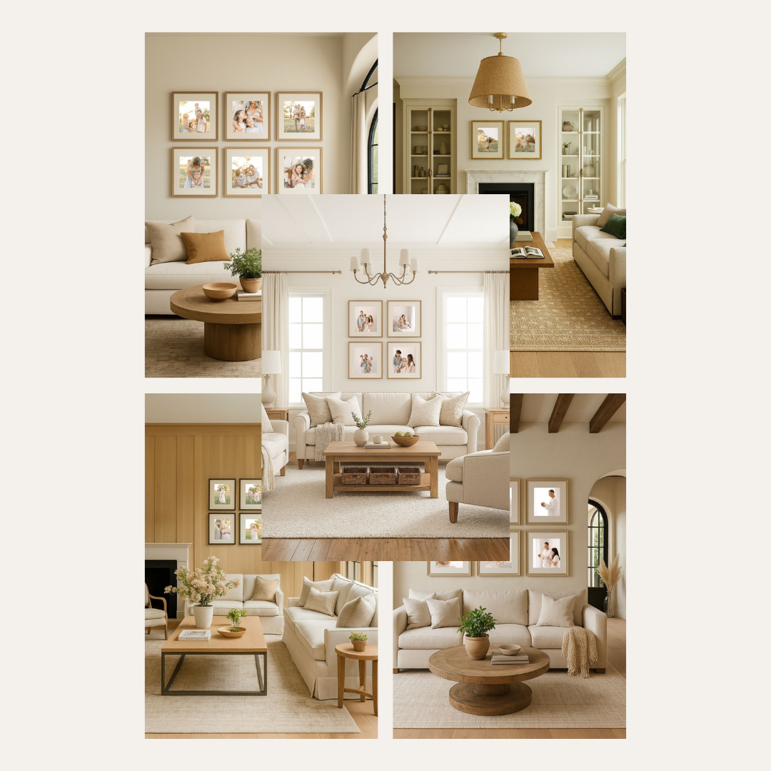 Living Room Wall Template Bundle