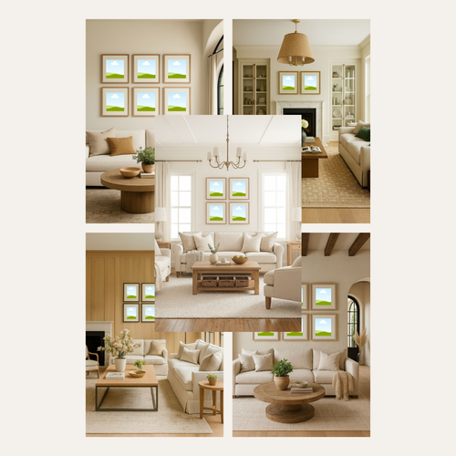 Living Room Wall Template Bundle
