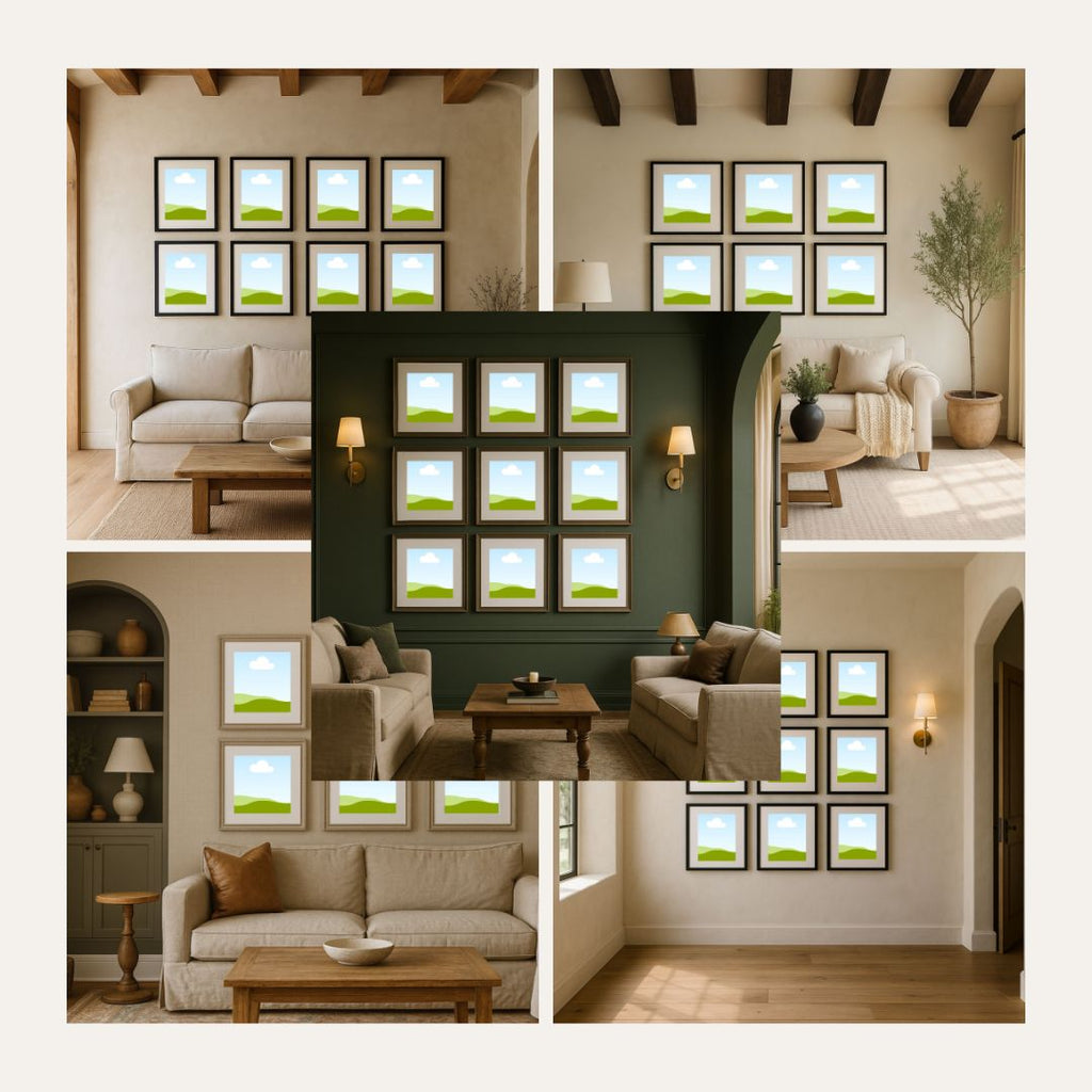 Square Room Wall Template Bundle